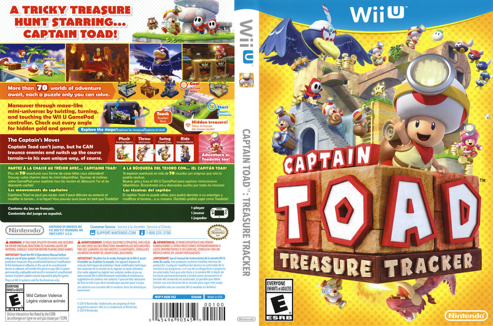Wii U Switch Toad Captain Toad Treasure Tracker Nintendo Wii U Top