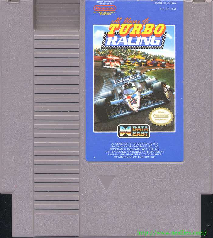NES - Al Unser Jr. Turbo Racing [CART DAMAGE]