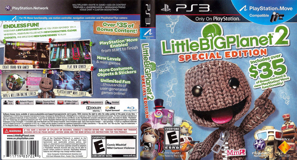 Playstation 3 - Little Big Planet 2 Special Edition {NEW}