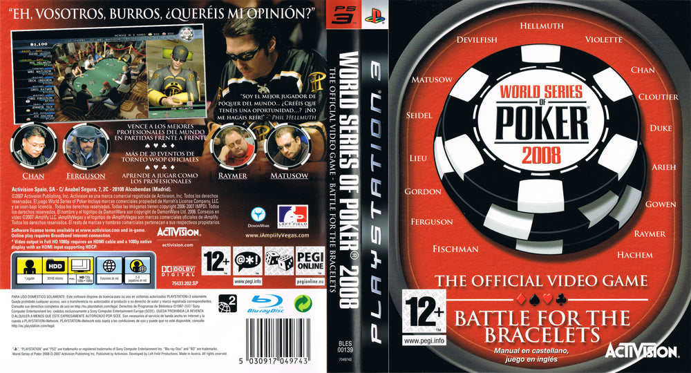 Playstation 3 - World Series of Poker 2008