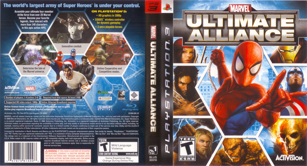 PS3 - Marvel Ultimate Alliance {CIB}