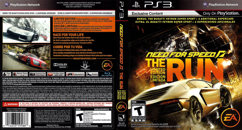 PS3 - Need for Speed: The Run