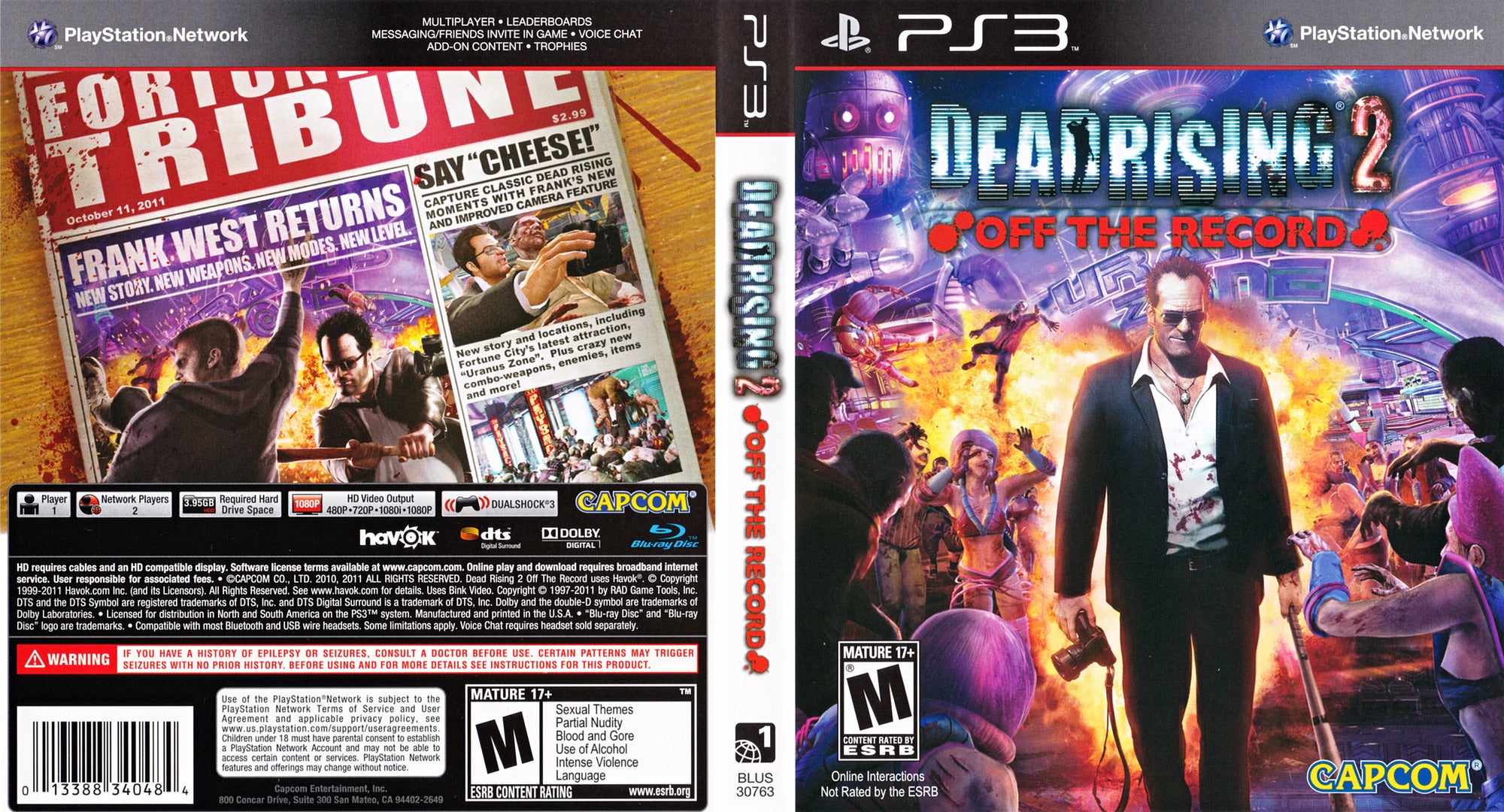 Dead Rising 2 off the Record Playstation 3 Console Game 