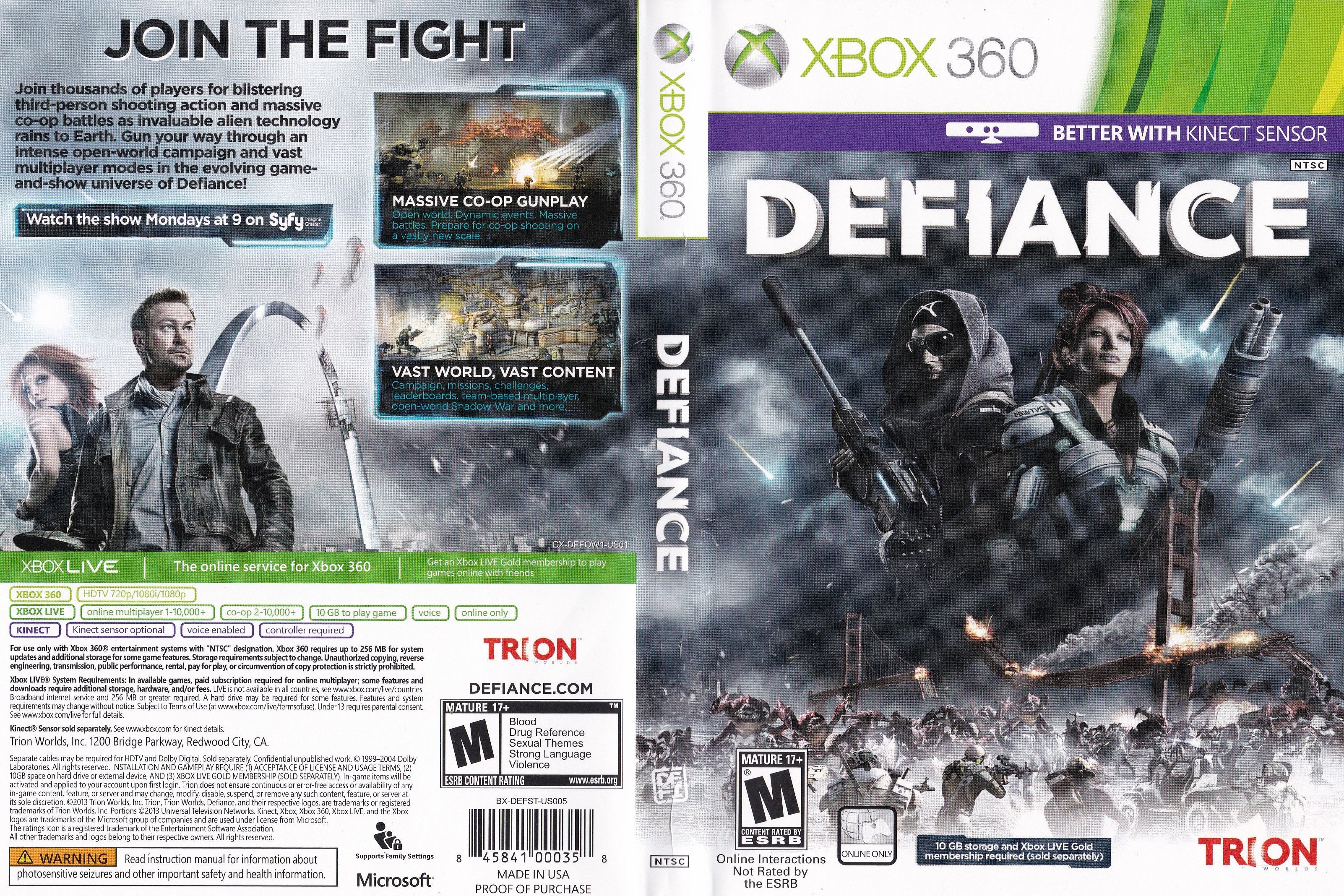 Xbox 360 - Defiance | Steel Collectibles LLC.