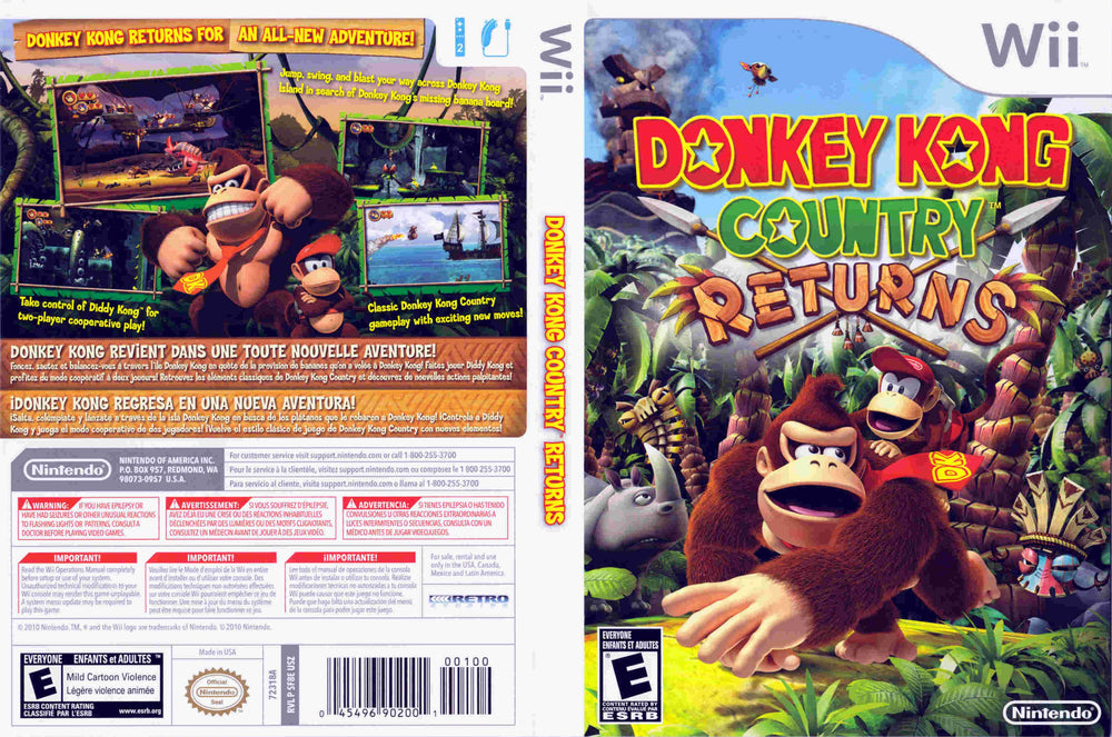 Wii - Donkey Kong Country Returns [CIB] {PRICE DROP}
