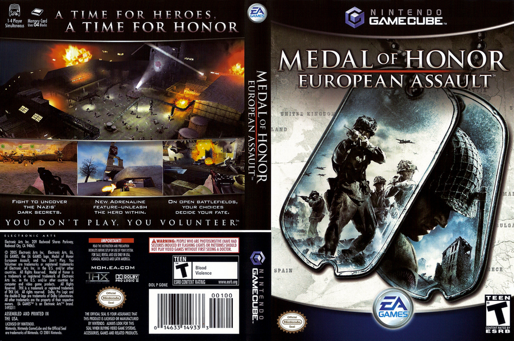 Gamecube - Medal of Honor: European Assault [CIB]