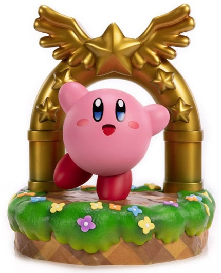 Kirby and the Goal Door Statue