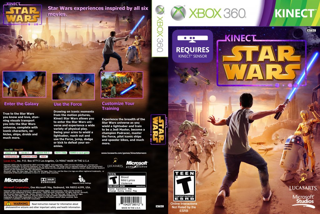 Star wars kinect xbox 360 discount