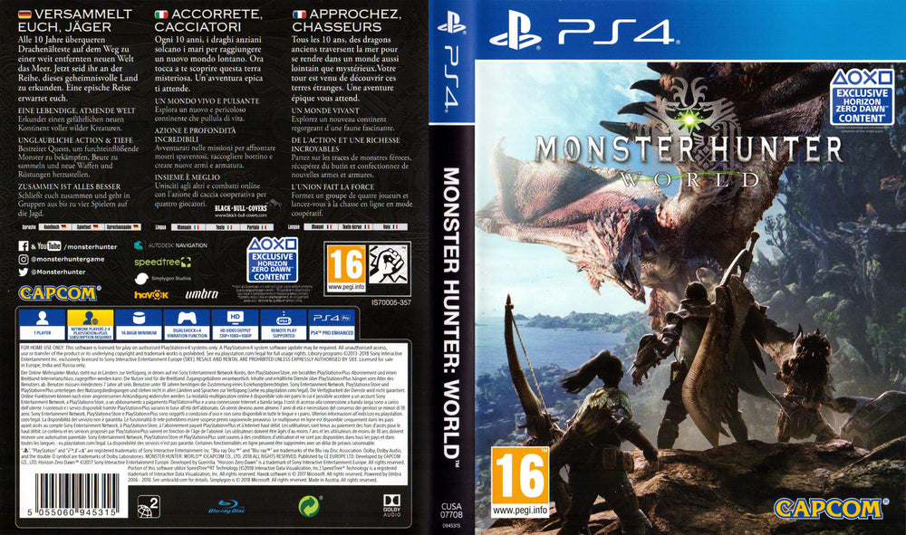 PS4 - Monster Hunter World {PRICE DROP}