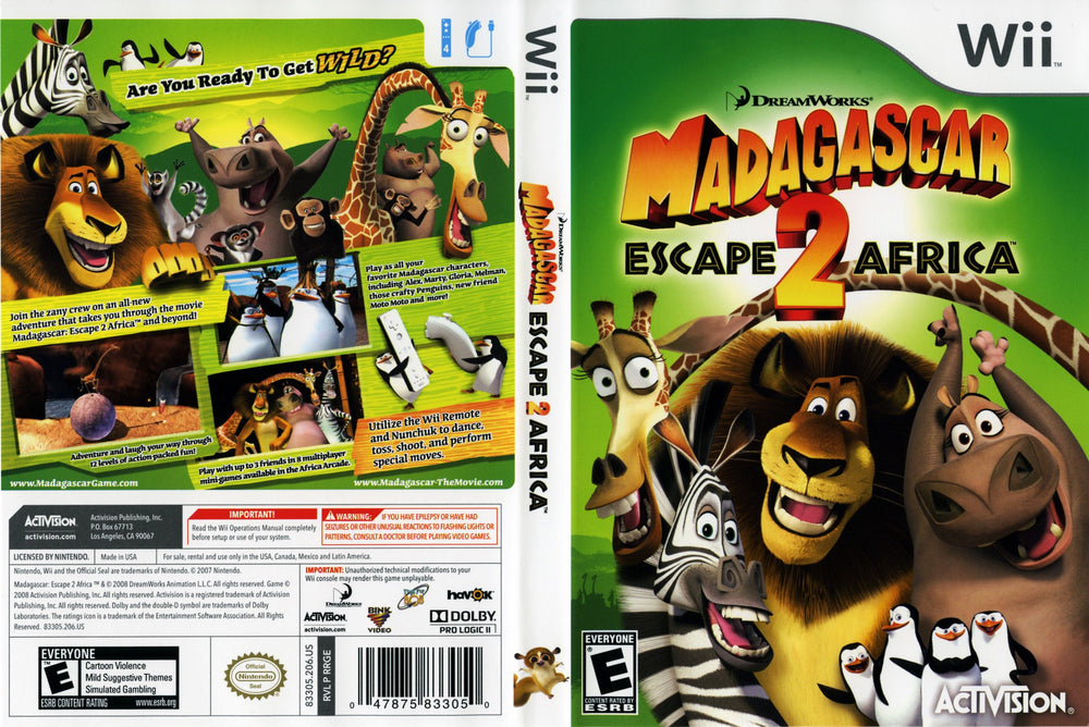 Wii - Madagascar Escape 2 Africa {CIB}