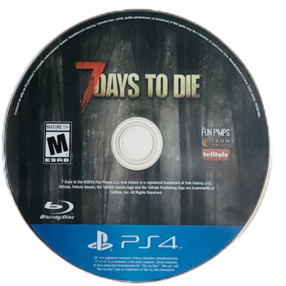 PS4 - 7 Days to Die {DISC ONLY}