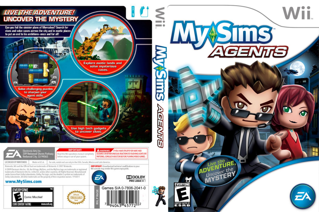 Mysims agents hot sale wii