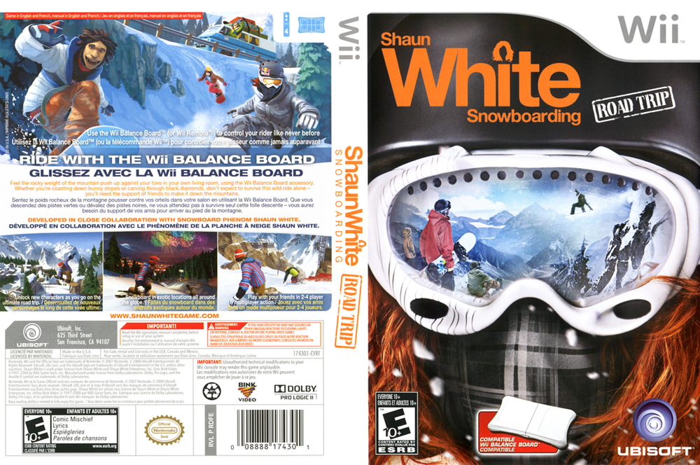 Wii Shaun White Snowboarding Road Trip Steel Collectibles LLC