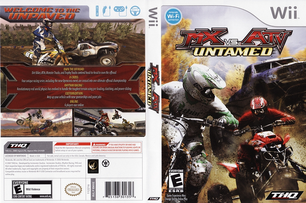 Wii - MX vs. ATV Untamed {NO MANUAL}
