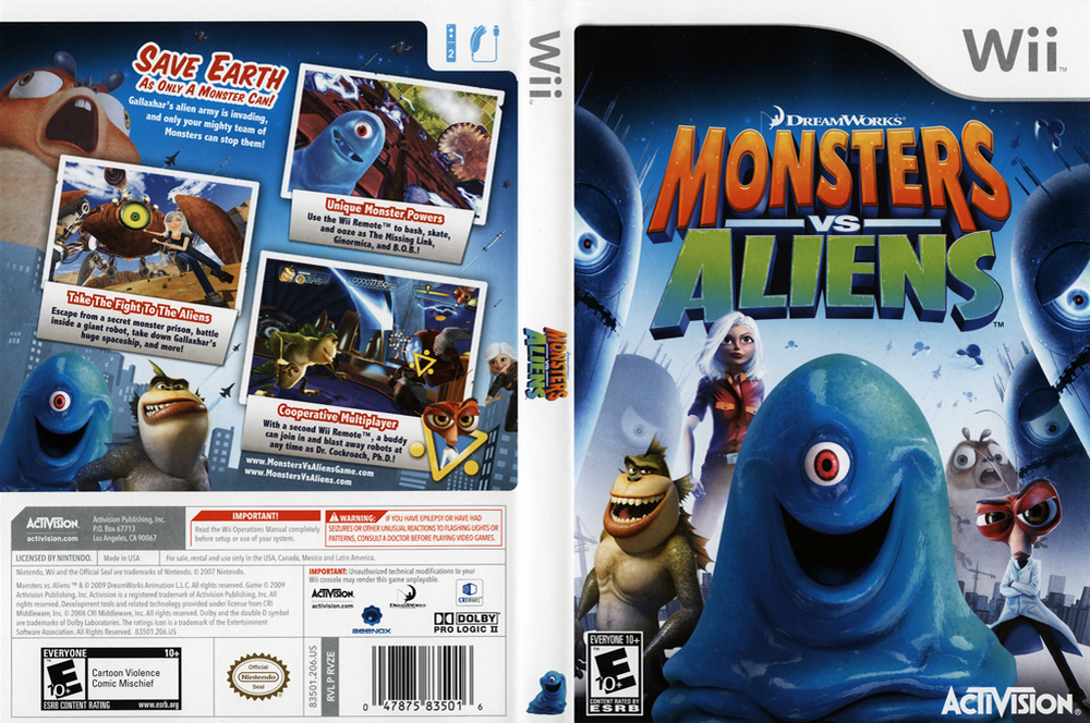 Wii - Monsters Vs. Aliens [CIB]