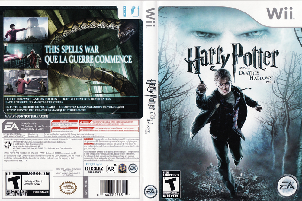 Wii Harry Potter and the Deathly Hallows Part 1 CIB Steel Collectibles LLC
