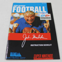 SNES Manuals - John Madden Football