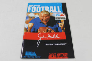 SNES Manuals - John Madden Football