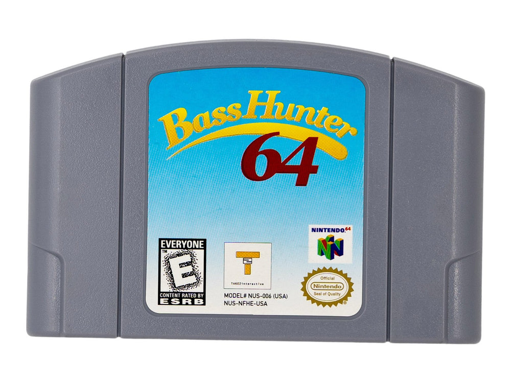 N64 - Bass Hunter 64 [BLOCKBUSTER STICKER ON CART]