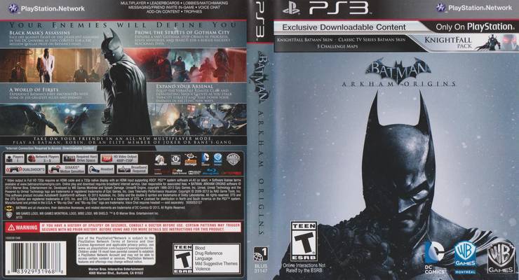 Rå Så hurtigt som en flash forvrængning Playstation 3 - Batman Arkham Origins | Steel Collectibles LLC.