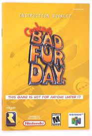 N64 Manuals - Conker's Bad Fur Day [MANUAL ONLY, GREAT CONDITION]