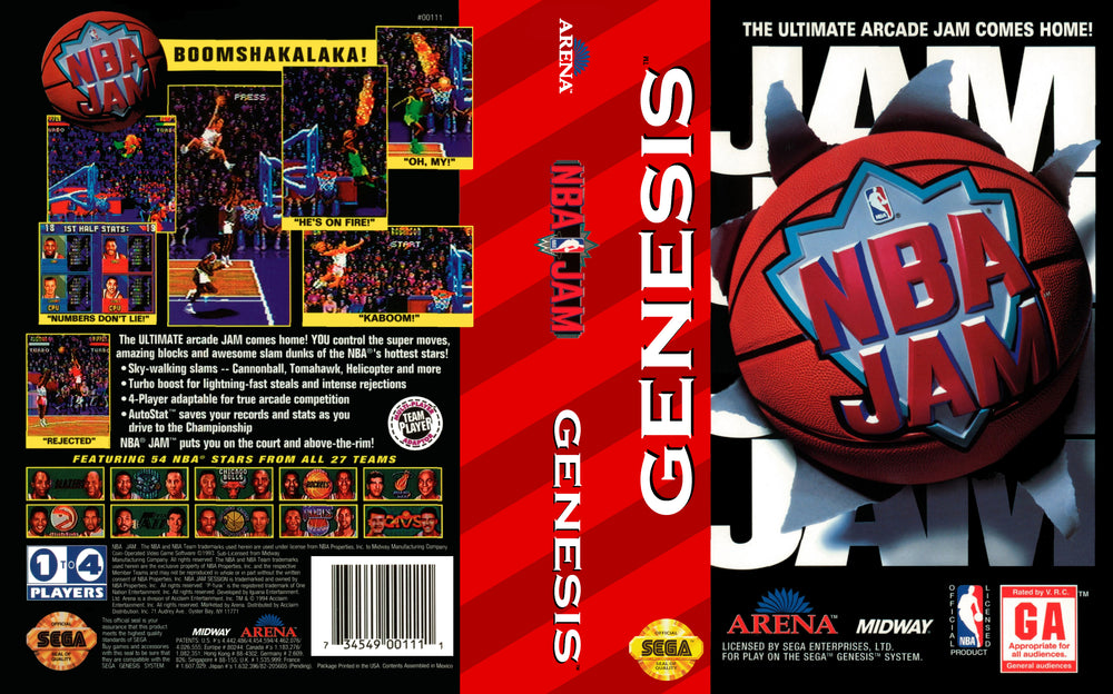 GENESIS - NBA Jam {NO MANUAL}