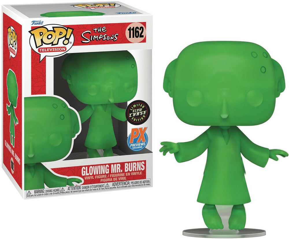 The Simpsons Glowing Mr. Burns Funko Pop! Limited Glow Chase #1162