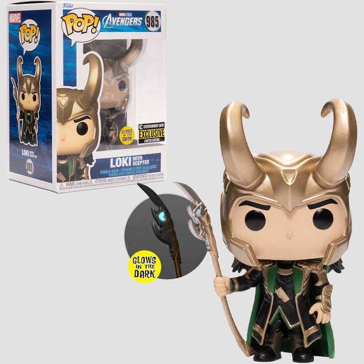 Funko Pop! Loki (With Scepter) 985 “Marvels Avengers” Steel