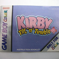 GBC Manuals - Kirby Tilt 'n Tumble