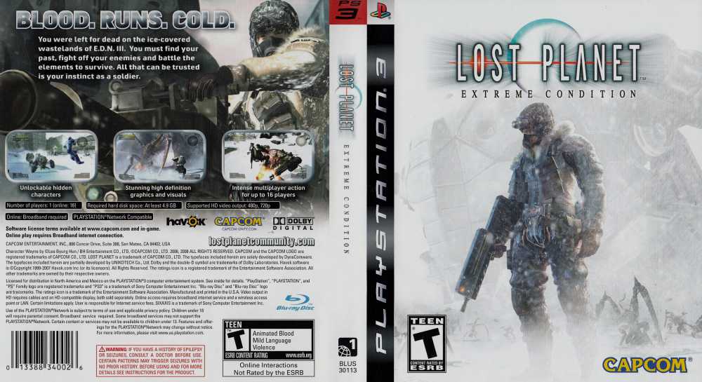 Playstation 3 - Lost Planet Extreme Condition {CIB}