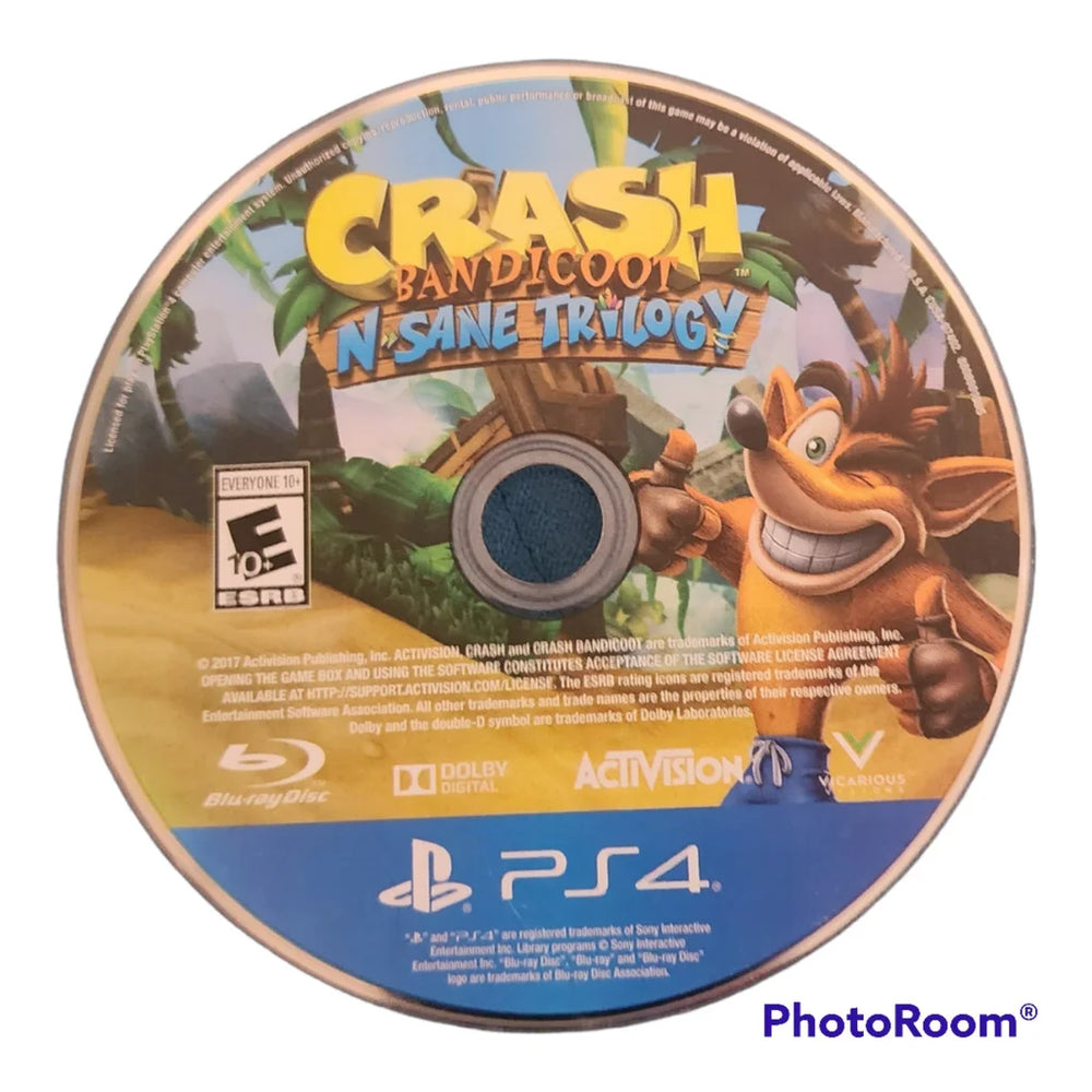 PS4 - Crash Bandicoot N. Sane Trilogy {DISC ONLY}