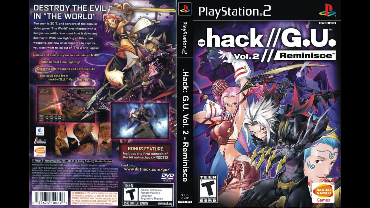 Playstation 2 - Dot Hack//GU Vol 2 Reminisce