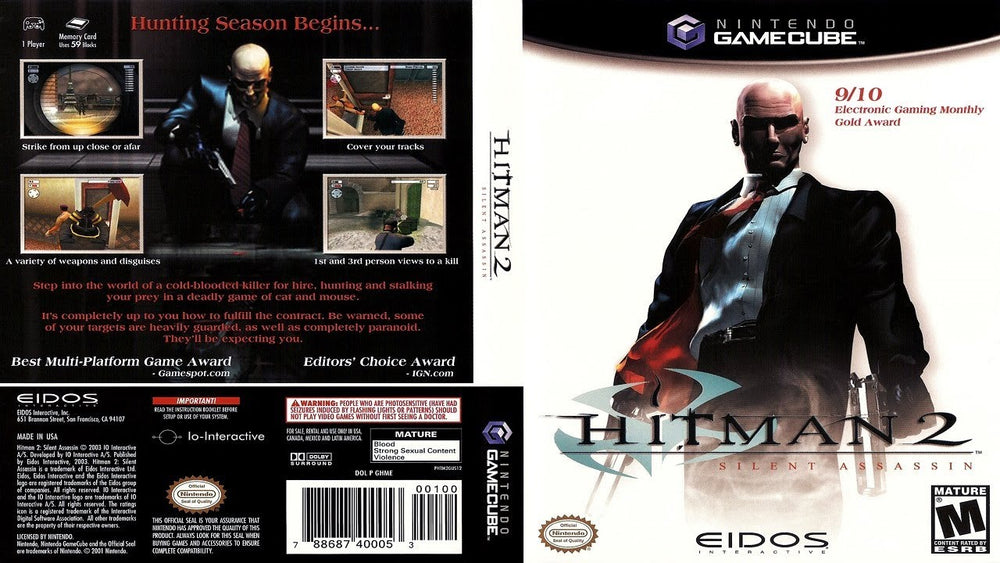 Gamecube - Hitman 2: Silent Assassin [CIB]