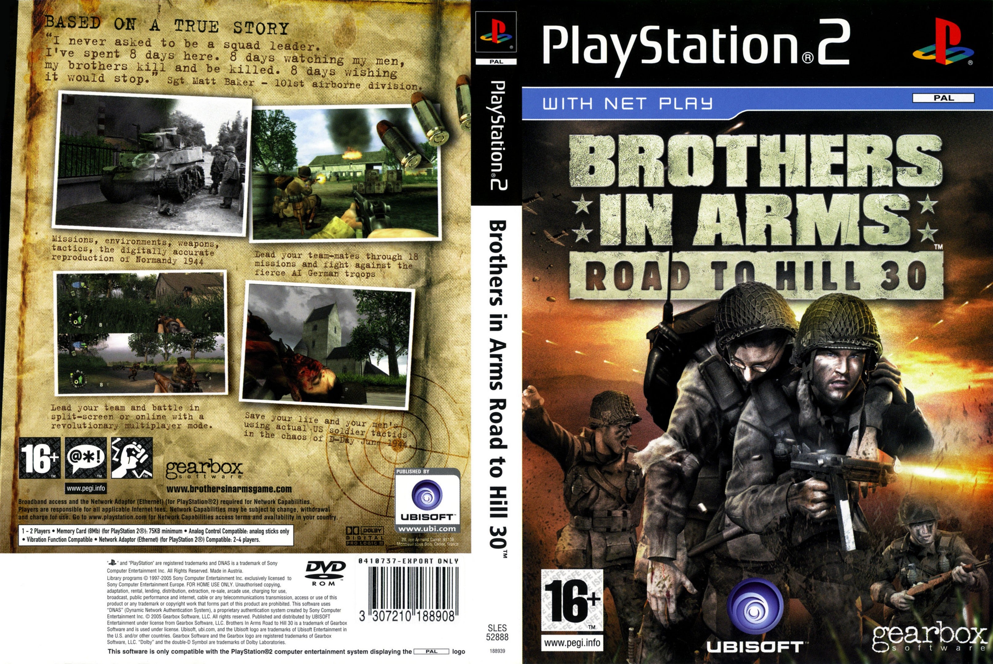 Playstation 2 - Brothers in Arms Road to Hill 30