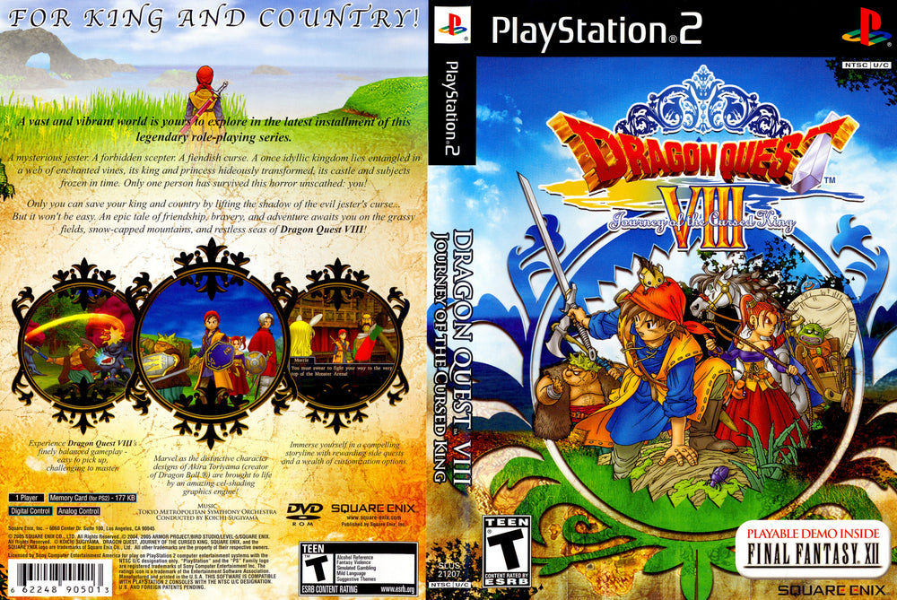 Playstation 2 - Dragon Quest VIII {NO DEMO DISC}