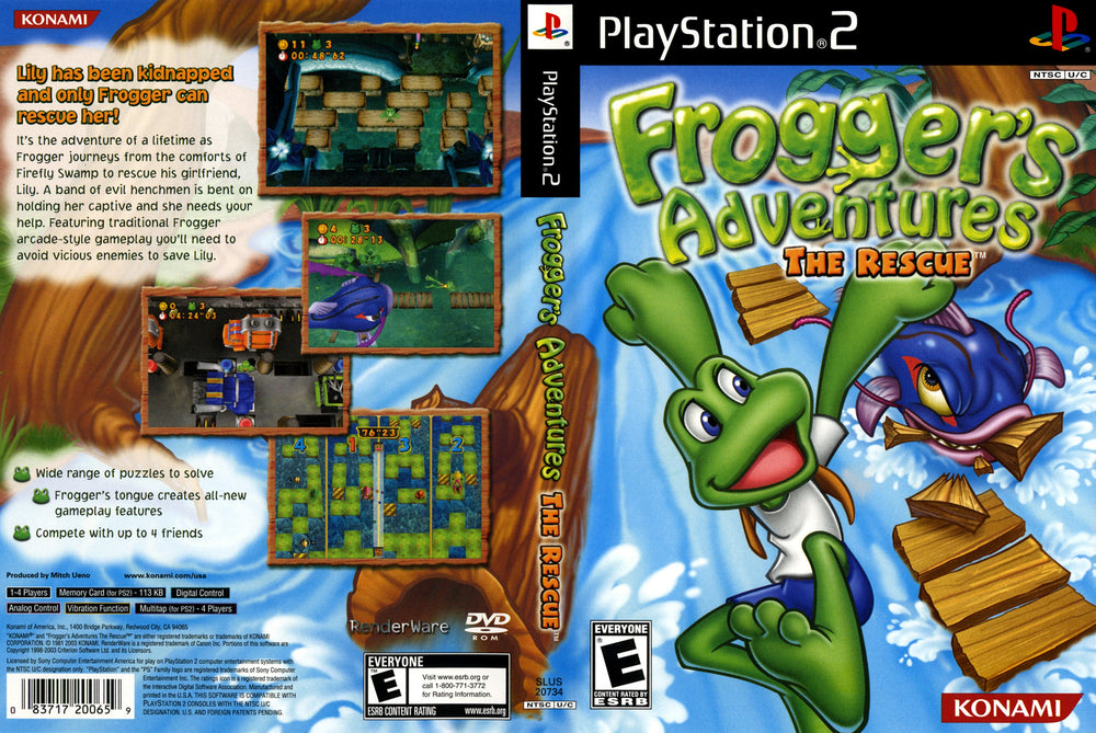 Playstation 2 - Frogger's Adventures The Rescue {NO MANUAL}