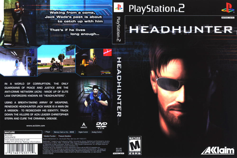 Playstation 2 - Headhunter {CIB}