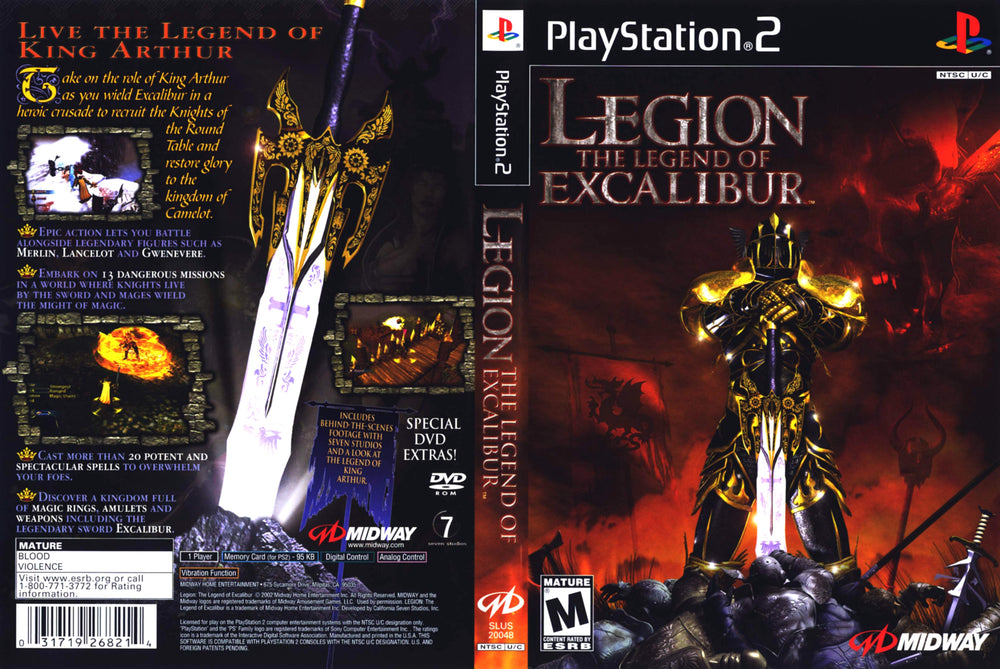 Playstation 2 - Legion: Legend of Excalibur {CIB}