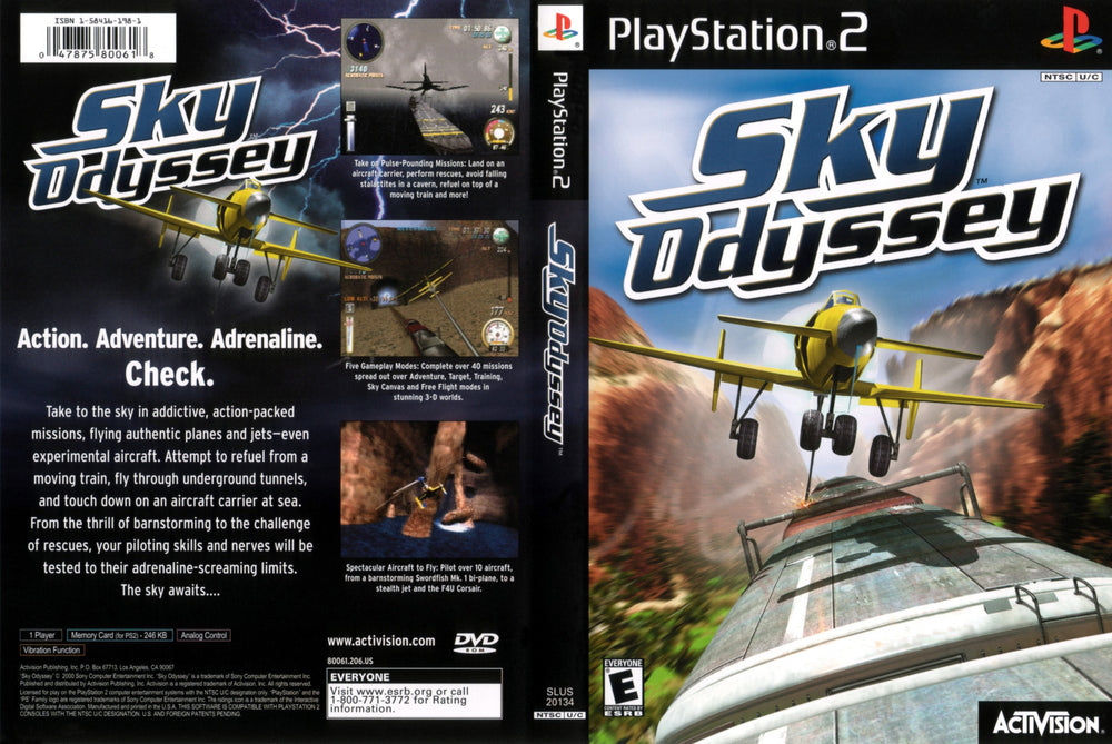 Playstation 2 - Sky Odyssey {PRICE DROP}