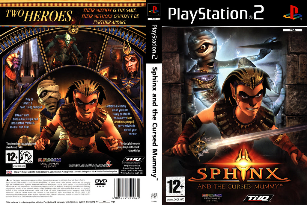 Jogo Sphinx and the Cursed Mummy - PS2 - MeuGameUsado