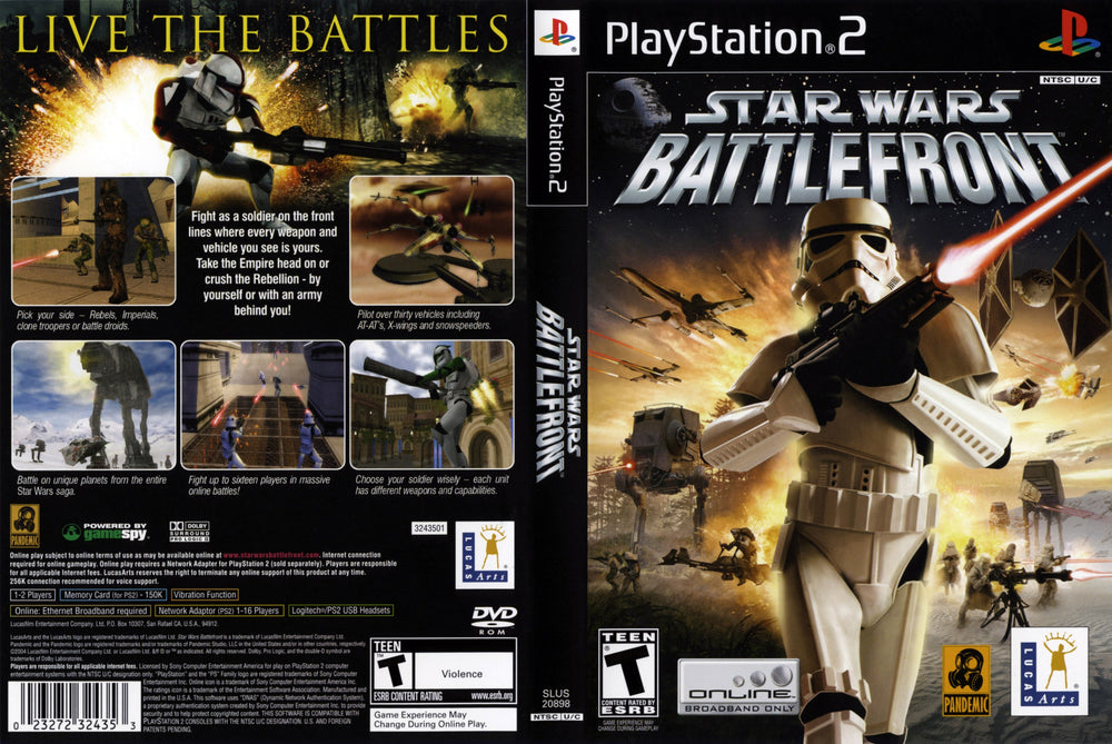 Playstation 2 - Star Wars Battlefront [CIB] [BLACK LABEL]