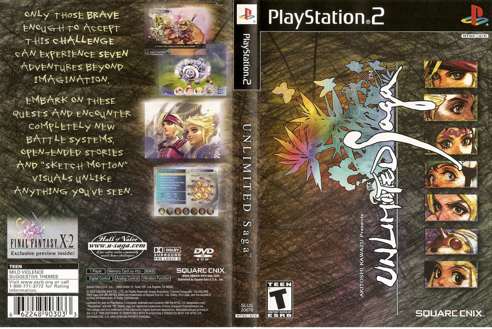 Playstation 2 - Unlimited Saga {CIB}