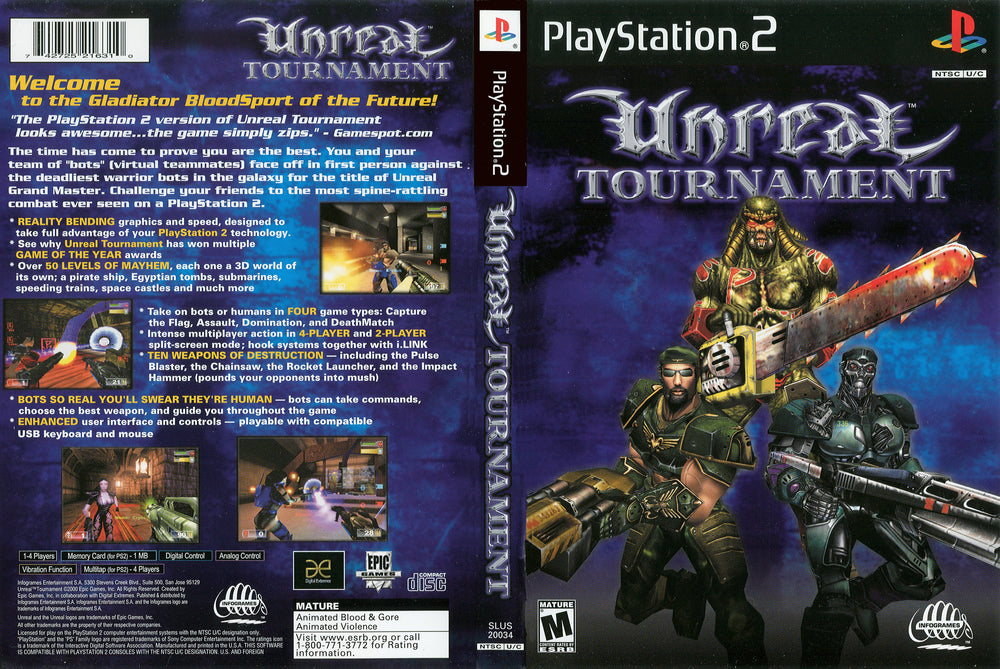 Playstation 2 - Unreal Tournament {CIB}