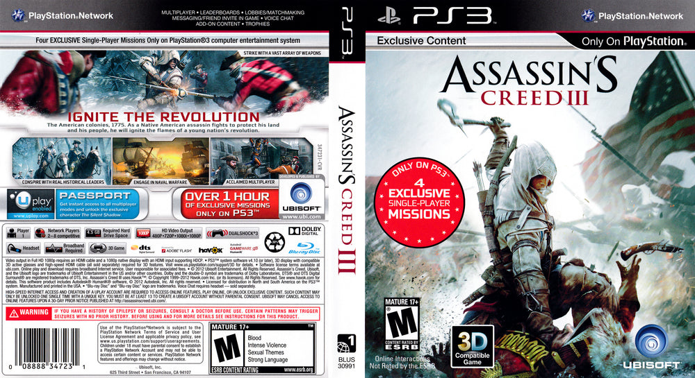 Assassin's Creed III für PS3 kaufen Assassin's Creed III für PS3 kaufen