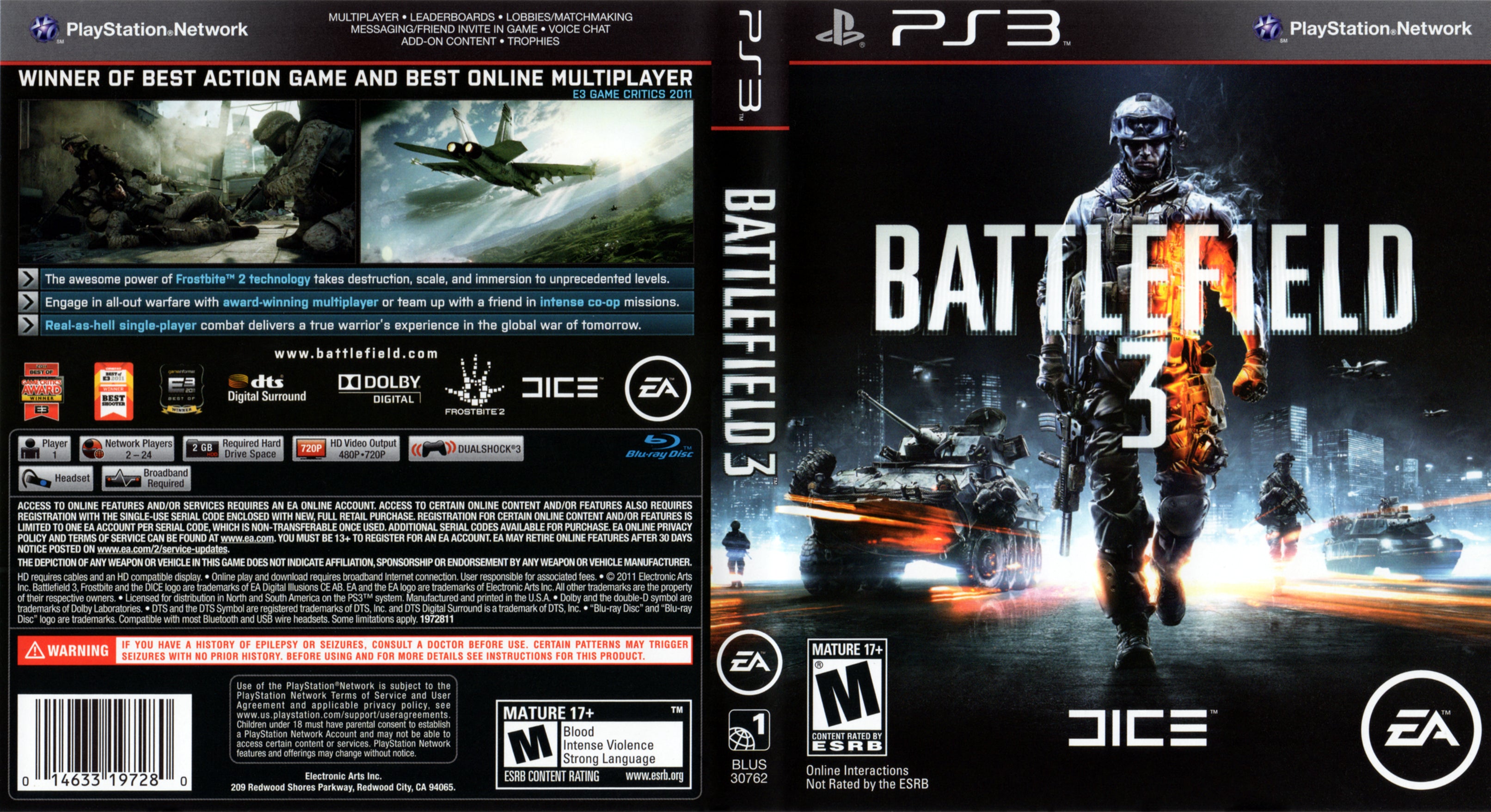 Battlefield 3 Premium Edition PS3 (Sp ) (PO23438) 5030948110368 Battlefield 3 Premium Edition PS3 (Sp ) (PO23438) 5030948110368