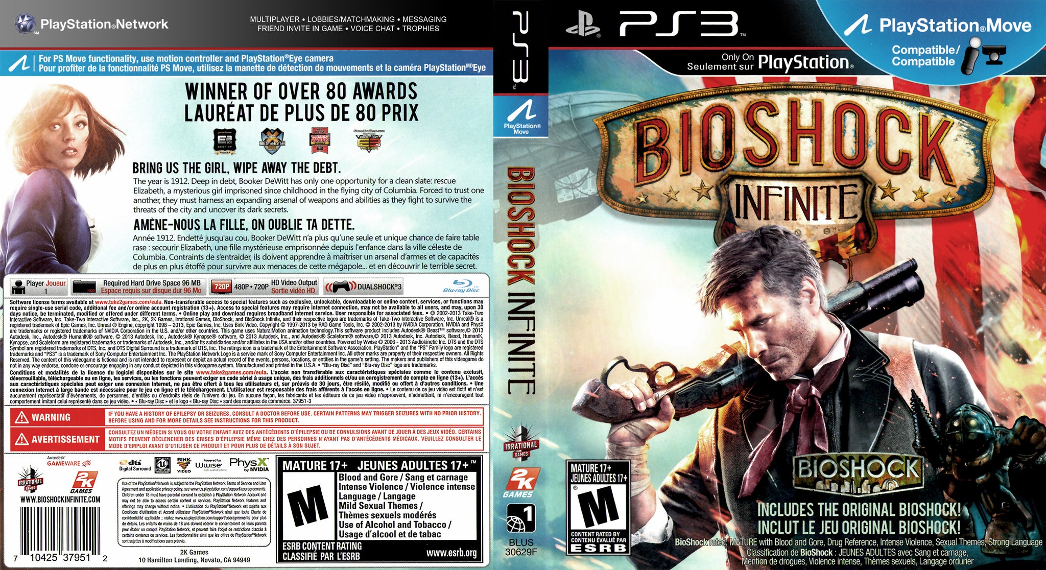 2013 Bioshock Infinite PS3 Xbox 360 PC Vintage Print Ad/Poster Authentic Art