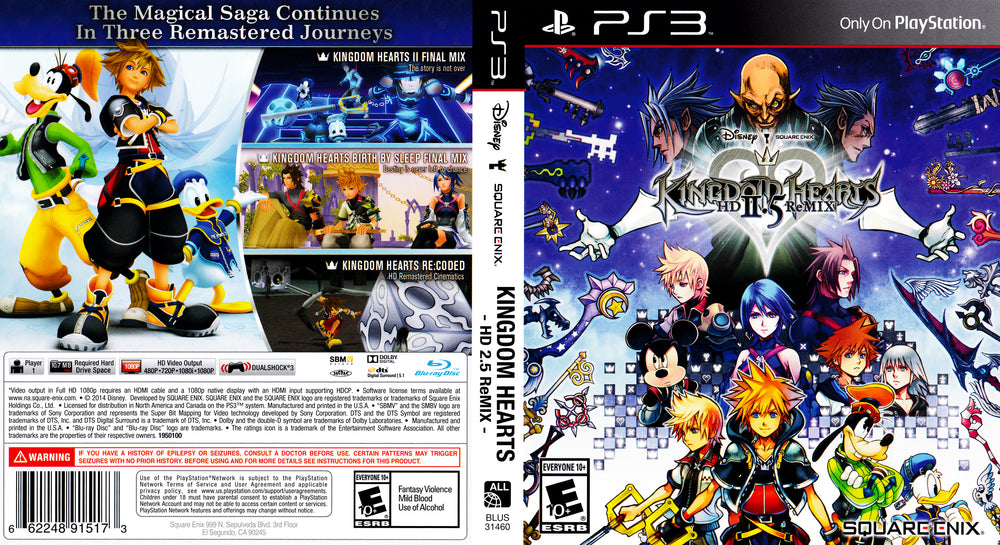 Playstation 3 - Kingdom Hearts HD 2.5 Remix {NEW}