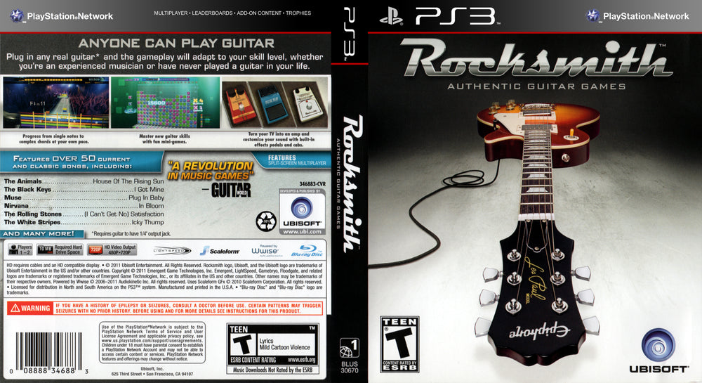 Playstation 3 - Rocksmith