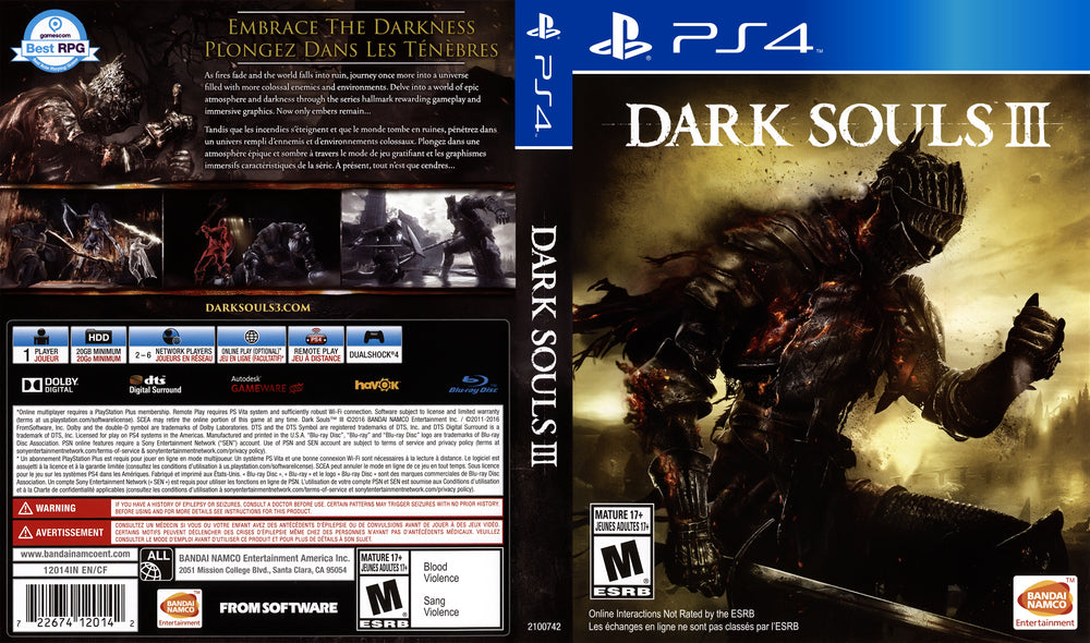 PS4 - Dark Souls 3 [CIB]