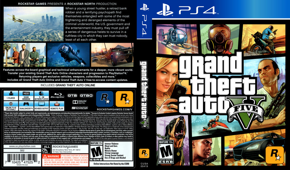 PS4 - Grand Theft Auto 5